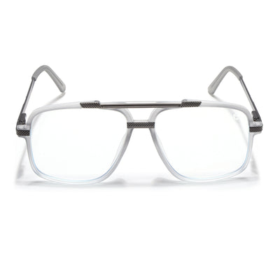 EyeJack Titex Matt Grey Wayfarer Eyeglasses for Men & Women (18907CL308-C6)