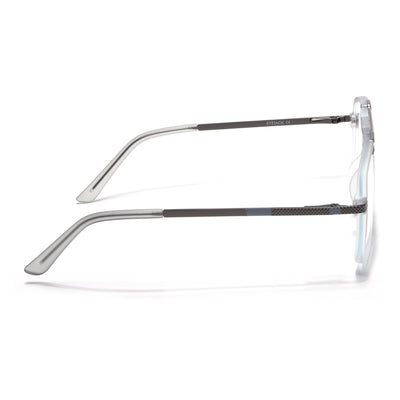 EyeJack Titex Matt Grey Wayfarer Eyeglasses for Men & Women (18907CL308-C6)