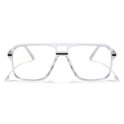 EyeJack Titex Transparent Wayfarer Eyeglasses for Men & Women (18908CL320-C7)