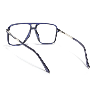 EyeJack Titex Blue Wayfarer Eyeglasses for Men & Women (18908CL323-C10)
