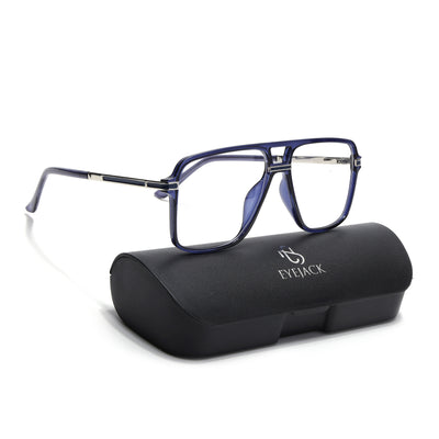 EyeJack Titex Blue Wayfarer Eyeglasses for Men & Women (18908CL323-C10)