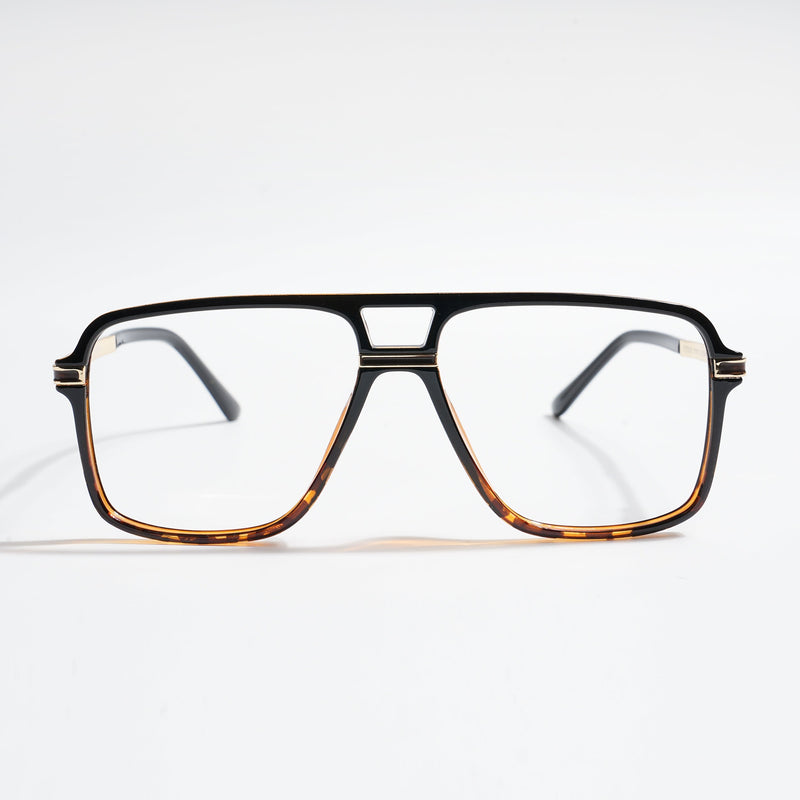 EyeJack Titex Demi Brown Wayfarer Eyeglasses for Men & Women (18908CL324-C11)