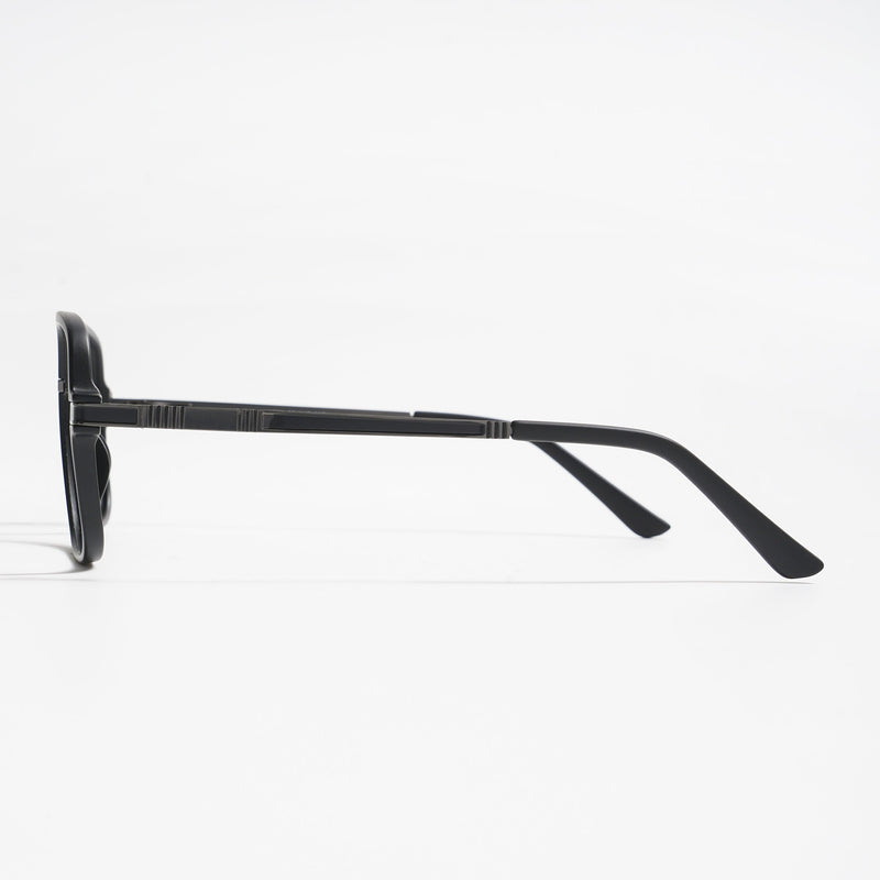 EyeJack Titex Matt Black & Grey Wayfarer Eyeglasses for Men & Women (18909CL328-C4)
