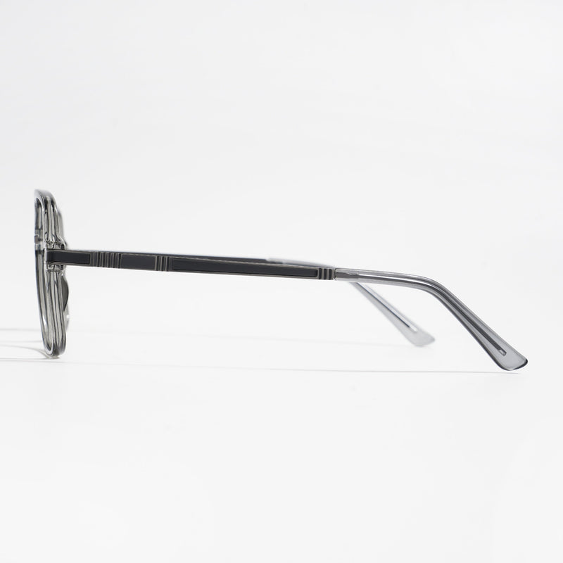 EyeJack Titex Shine Grey Wayfarer Eyeglasses for Men & Women (18909CL329-C5)