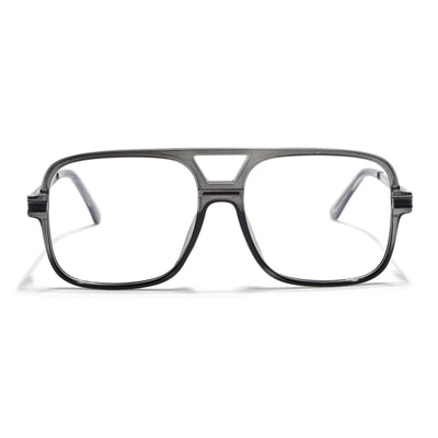 EyeJack Titex Shine Grey Wayfarer Eyeglasses for Men & Women (18909CL329-C5)