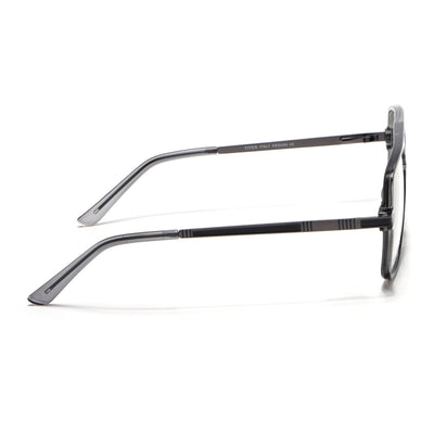 EyeJack Titex Shine Grey Wayfarer Eyeglasses for Men & Women (18909CL329-C5)