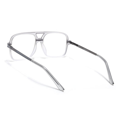 EyeJack Titex Matt Grey Wayfarer Eyeglasses for Men & Women (18909CL330-C6)
