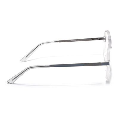 EyeJack Titex Matt Grey Wayfarer Eyeglasses for Men & Women (18909CL330-C6)