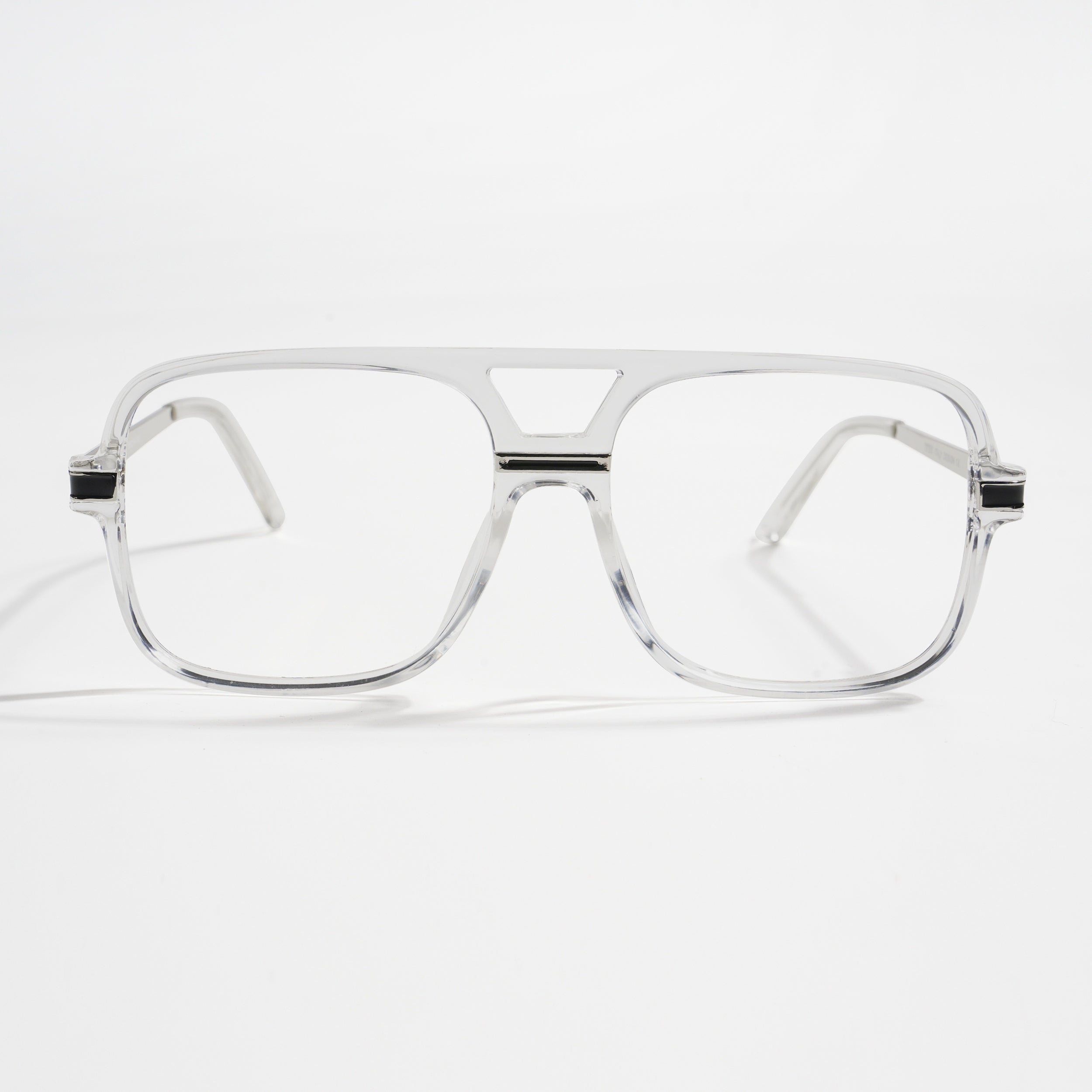 EyeJack Titex Transparent Wayfarer Eyeglasses for Men & Women (18909CL331-C7)