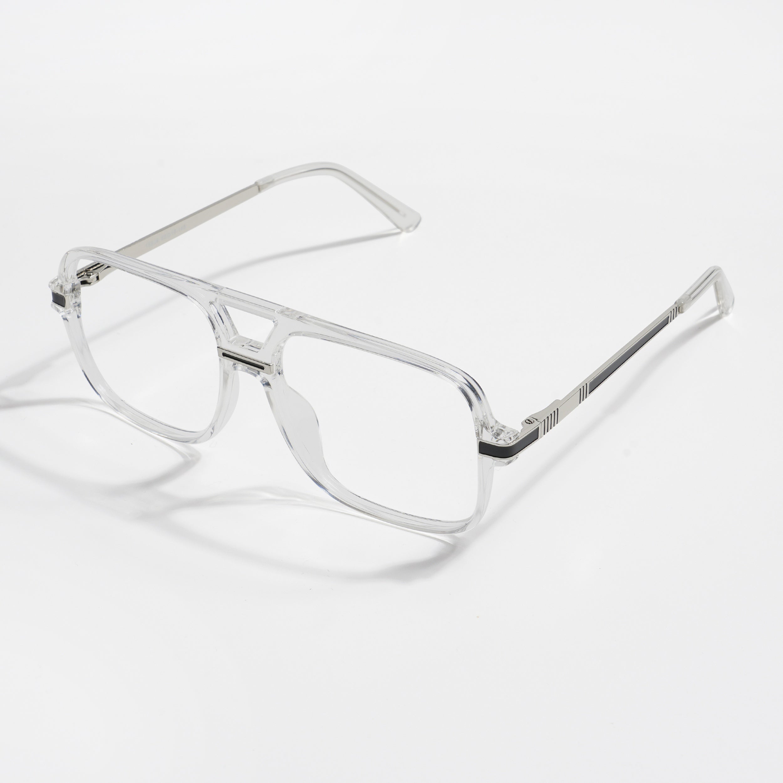 EyeJack Titex Transparent Wayfarer Eyeglasses for Men & Women (18909CL331-C7)