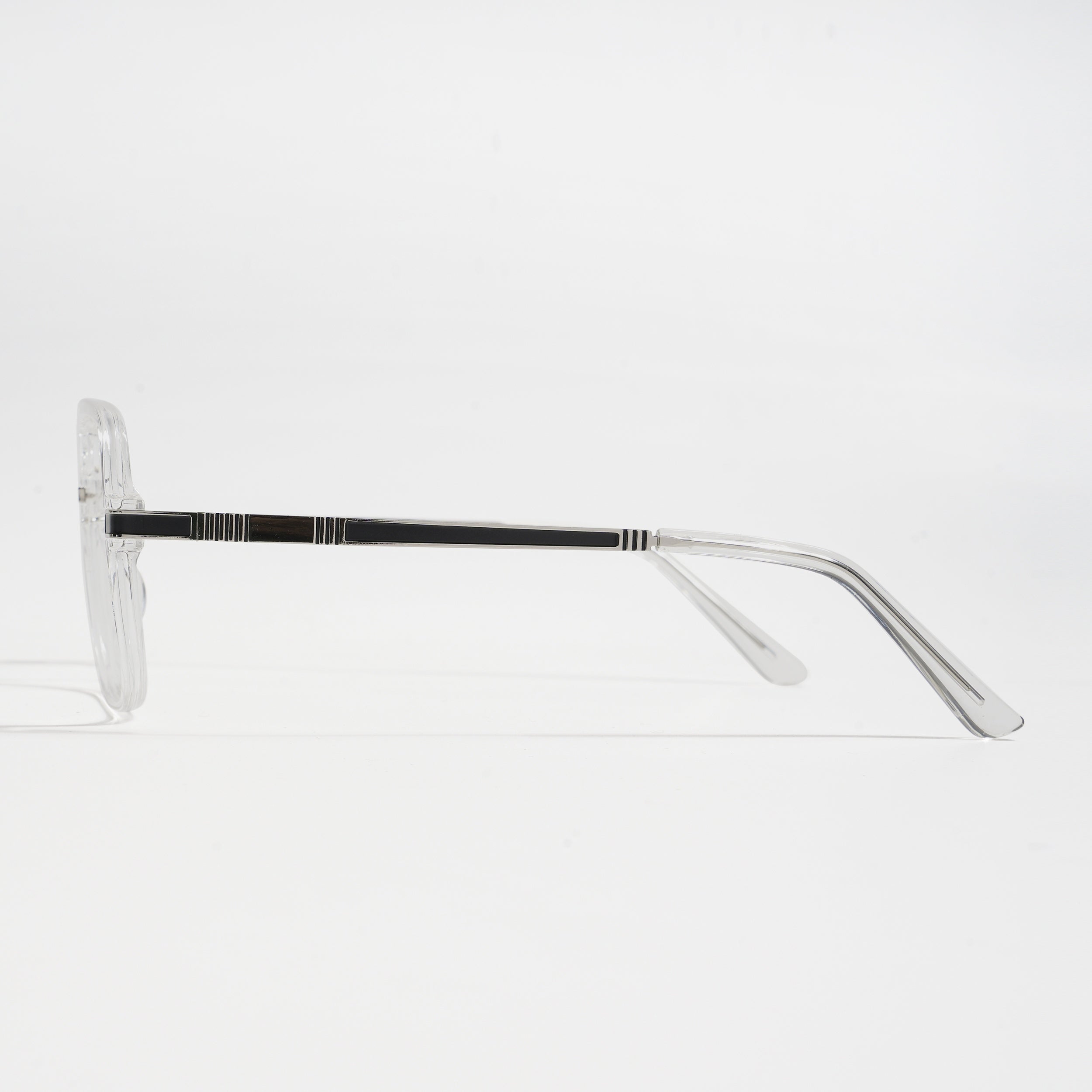 EyeJack Titex Transparent Wayfarer Eyeglasses for Men & Women (18909CL331-C7)