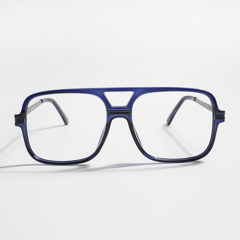EyeJack Titex Blue Wayfarer Eyeglasses for Men & Women (18909CL334-C10)