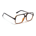 EyeJack Titex Demi Brown Wayfarer Eyeglasses for Men & Women (18909CL335-C11)