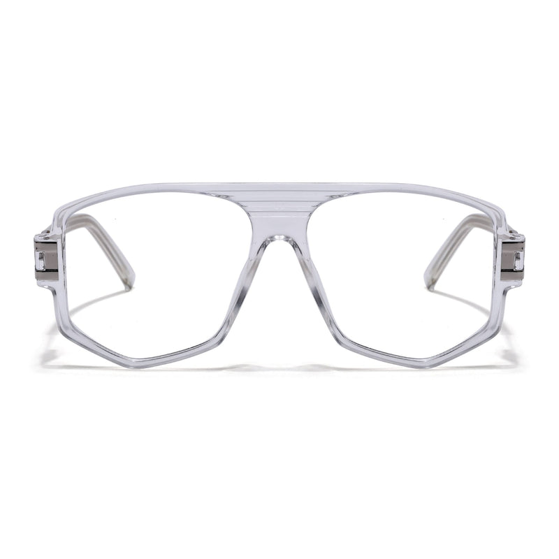 EyeJack Titex Transparent Wayfarer Eyeglasses for Men & Women (18910CL342-C7)