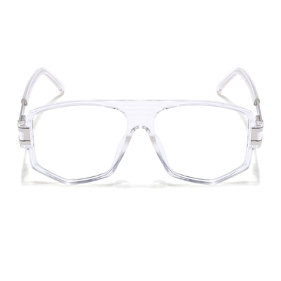 EyeJack Titex Transparent Wayfarer Eyeglasses for Men & Women (18910CL342-C7)