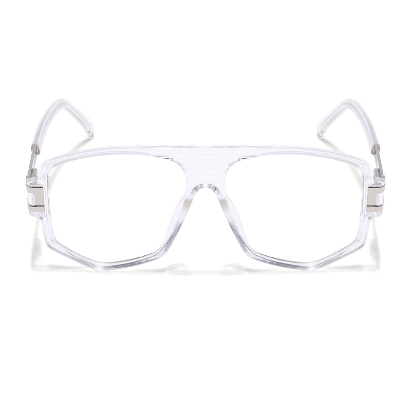 EyeJack Titex Transparent Wayfarer Eyeglasses for Men & Women (18910CL342-C7)