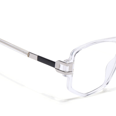 EyeJack Titex Transparent Wayfarer Eyeglasses for Men & Women (18910CL342-C7)