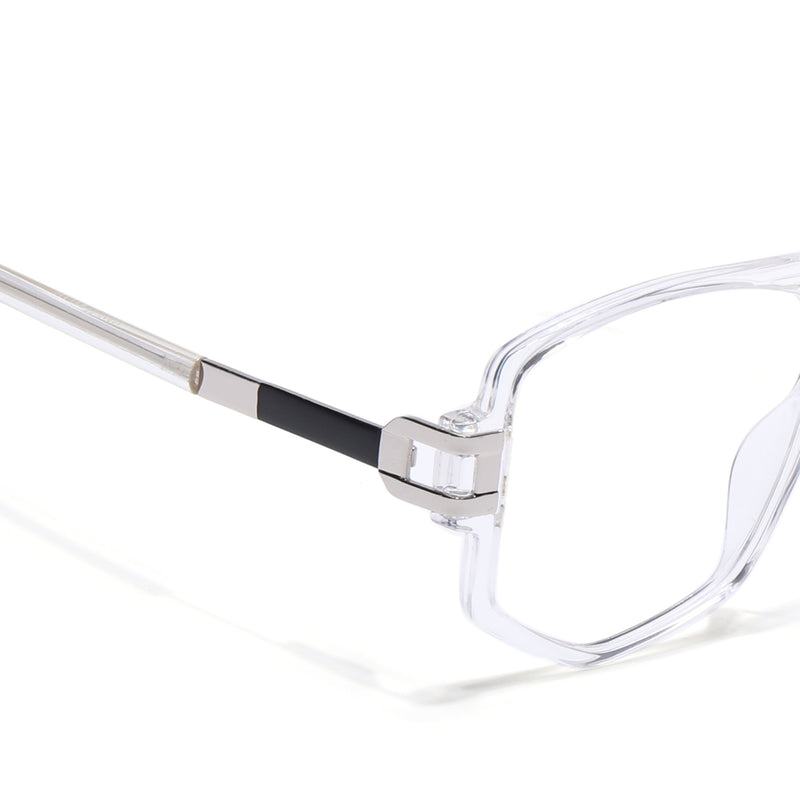 EyeJack Titex Transparent Wayfarer Eyeglasses for Men & Women (18910CL342-C7)