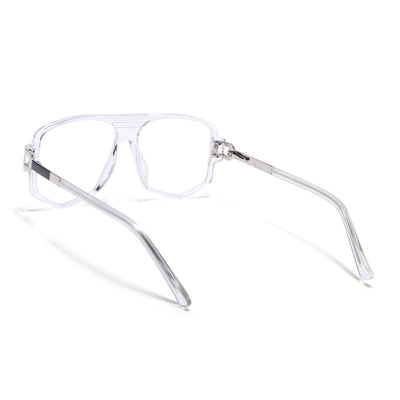 EyeJack Titex Transparent Wayfarer Eyeglasses for Men & Women (18910CL342-C7)