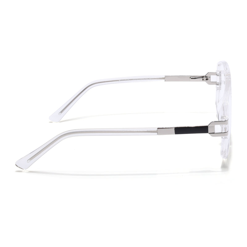 EyeJack Titex Transparent Wayfarer Eyeglasses for Men & Women (18910CL342-C7)