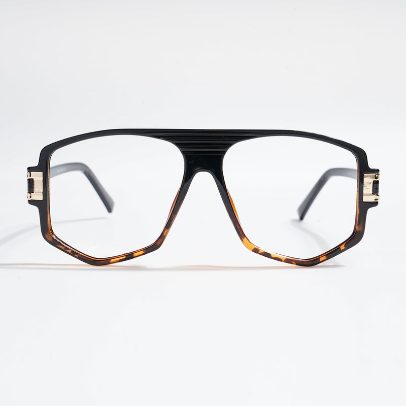 EyeJack Titex Demi Brown Wayfarer Eyeglasses for Men & Women (18910CL346-C11)