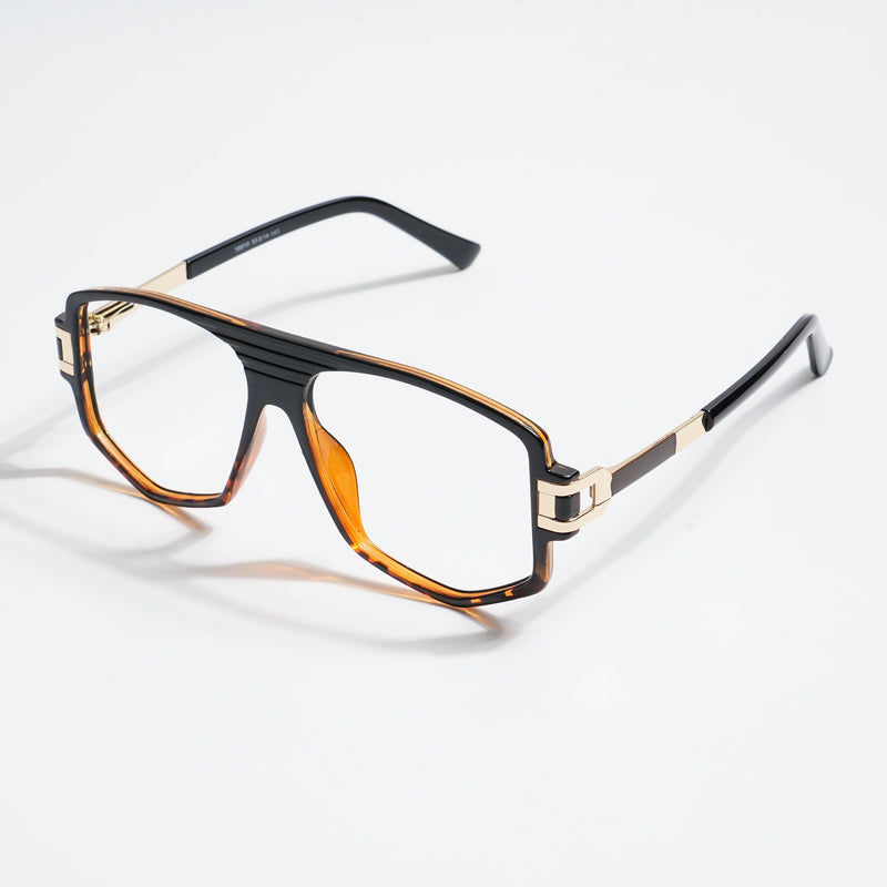 EyeJack Titex Demi Brown Wayfarer Eyeglasses for Men & Women (18910CL346-C11)