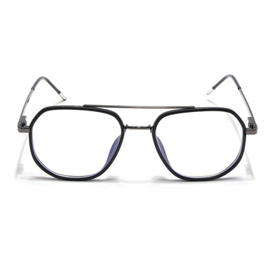 Eyejack Aura Grey & Black Wayfarer Eyeglasses for Men & Women (19003FCL1958-C1)