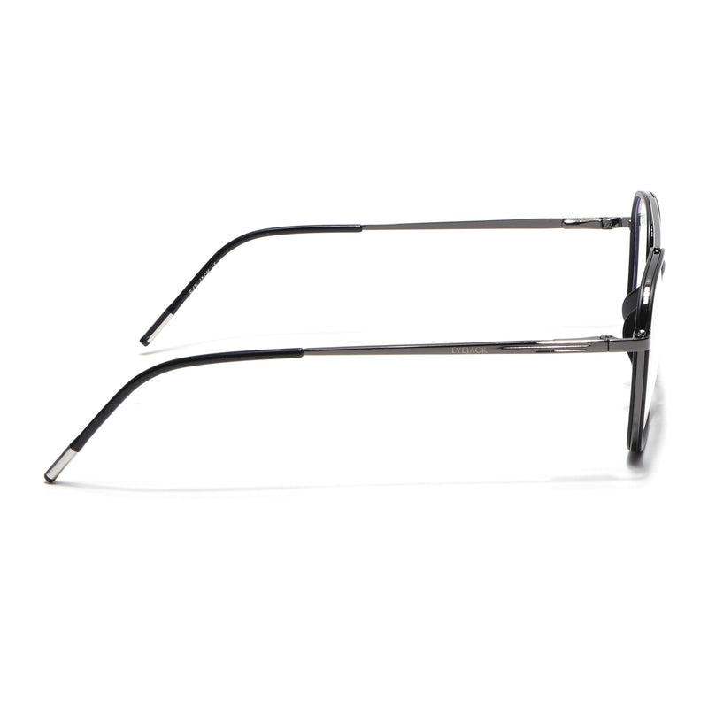 Eyejack Aura Grey & Black Wayfarer Eyeglasses for Men & Women (19004FCL1964-C1)