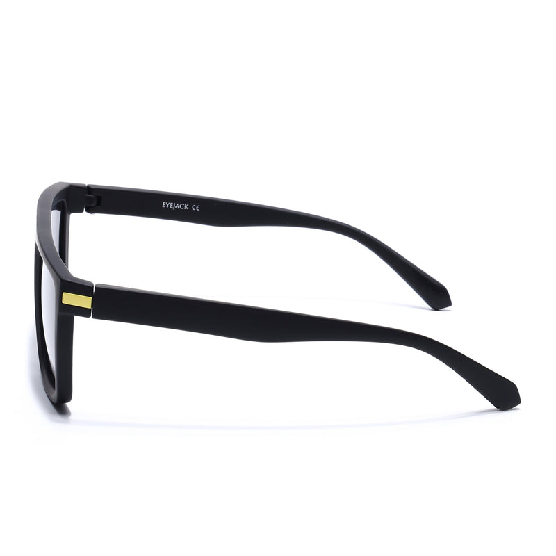 Eyejack Crossline Black & Yellow Square Polarized Sunglasses for Men & Women (1901PCL2052)