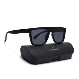 Eyejack Crossline Black & Green Square Polarized Sunglasses for Men & Women (1901PCL2055)