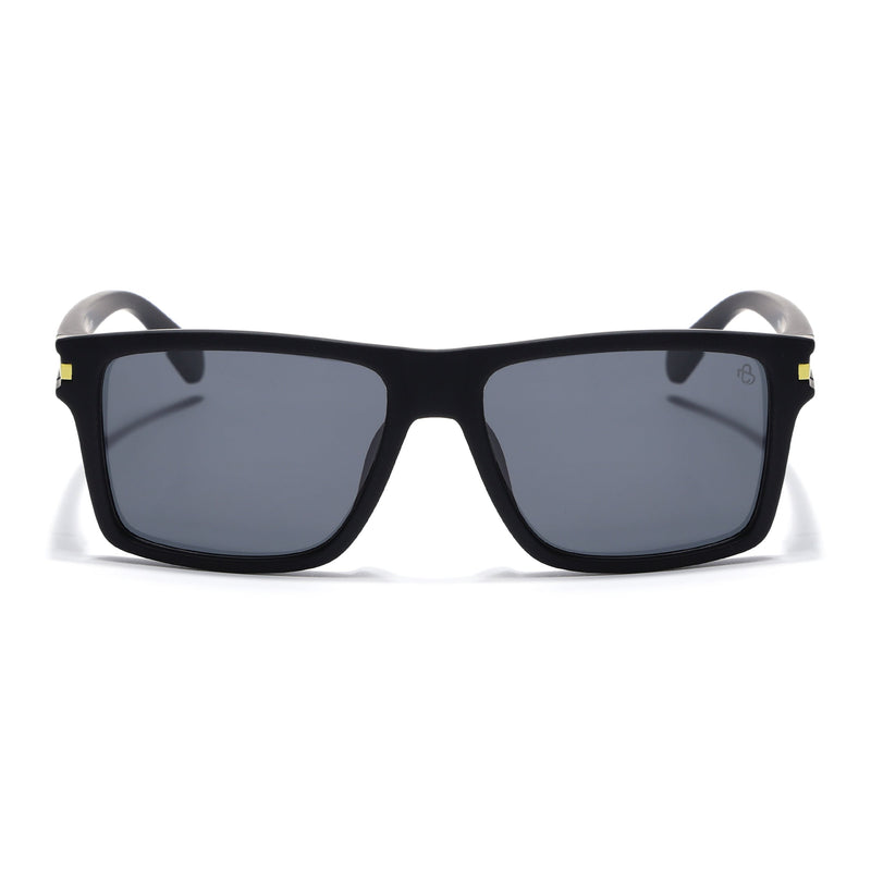 Eyejack Crossline Black & Yellow Square Polarized Sunglasses for Men & Women (1903PCL2062)