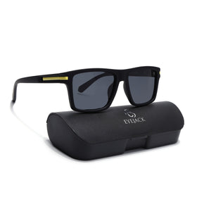 Eyejack Crossline Black & Yellow Square Polarized Sunglasses for Men & Women (1903PCL2062)