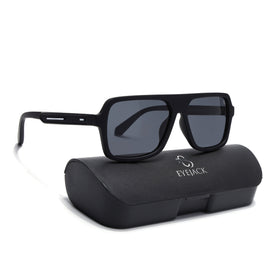 Eyejack Crossline Black Wayfarer Polarized Sunglasses for Men & Women (1904PCL2069)
