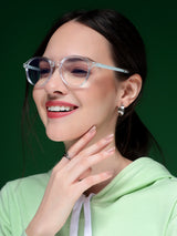 Voyage Air Transparent Round Eyeglasses for Men & Women (910MG4380-C3)