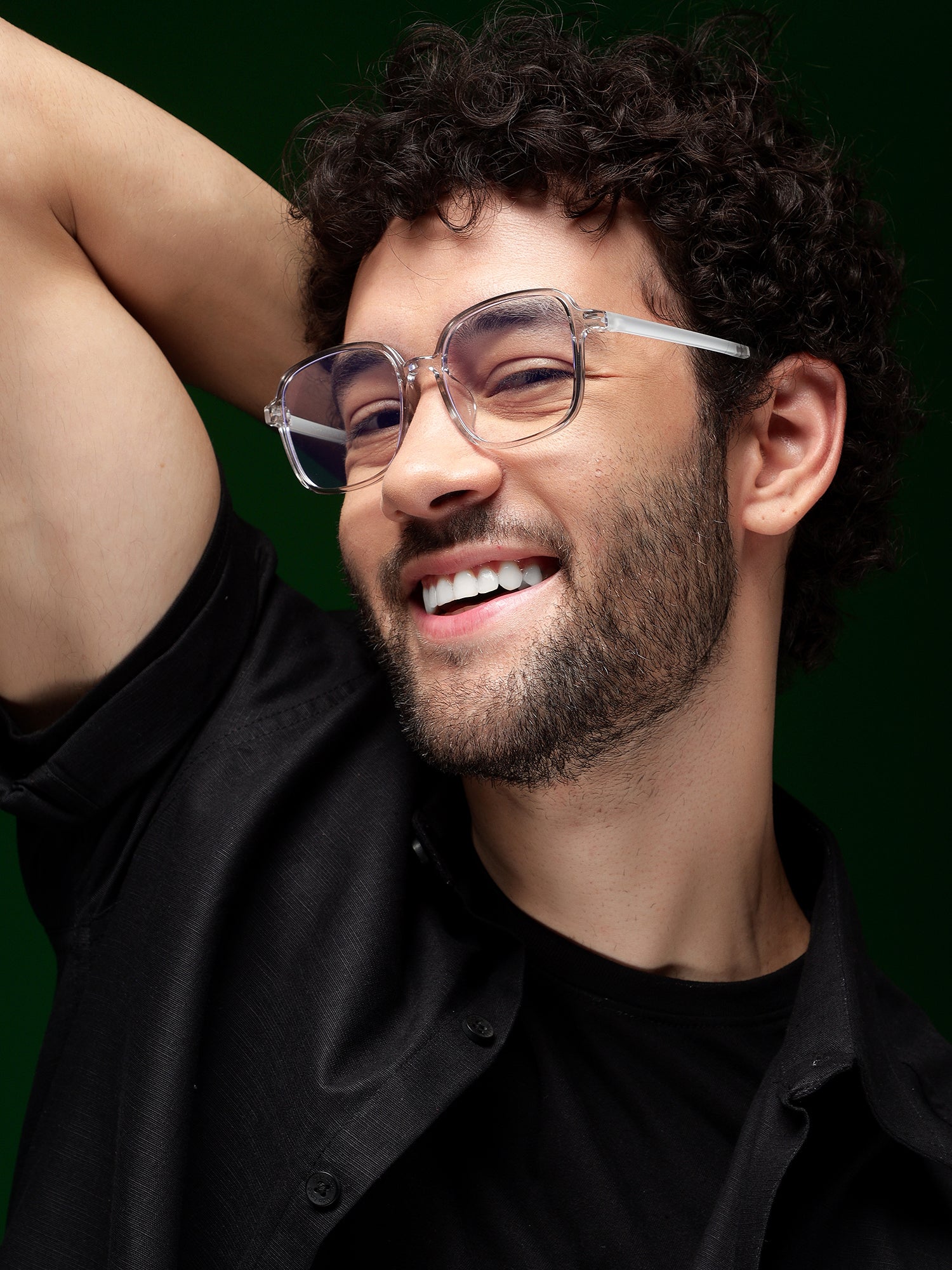 Voyage Air Grey Square Eyeglasses for Men & Women (901MG4383-C5)