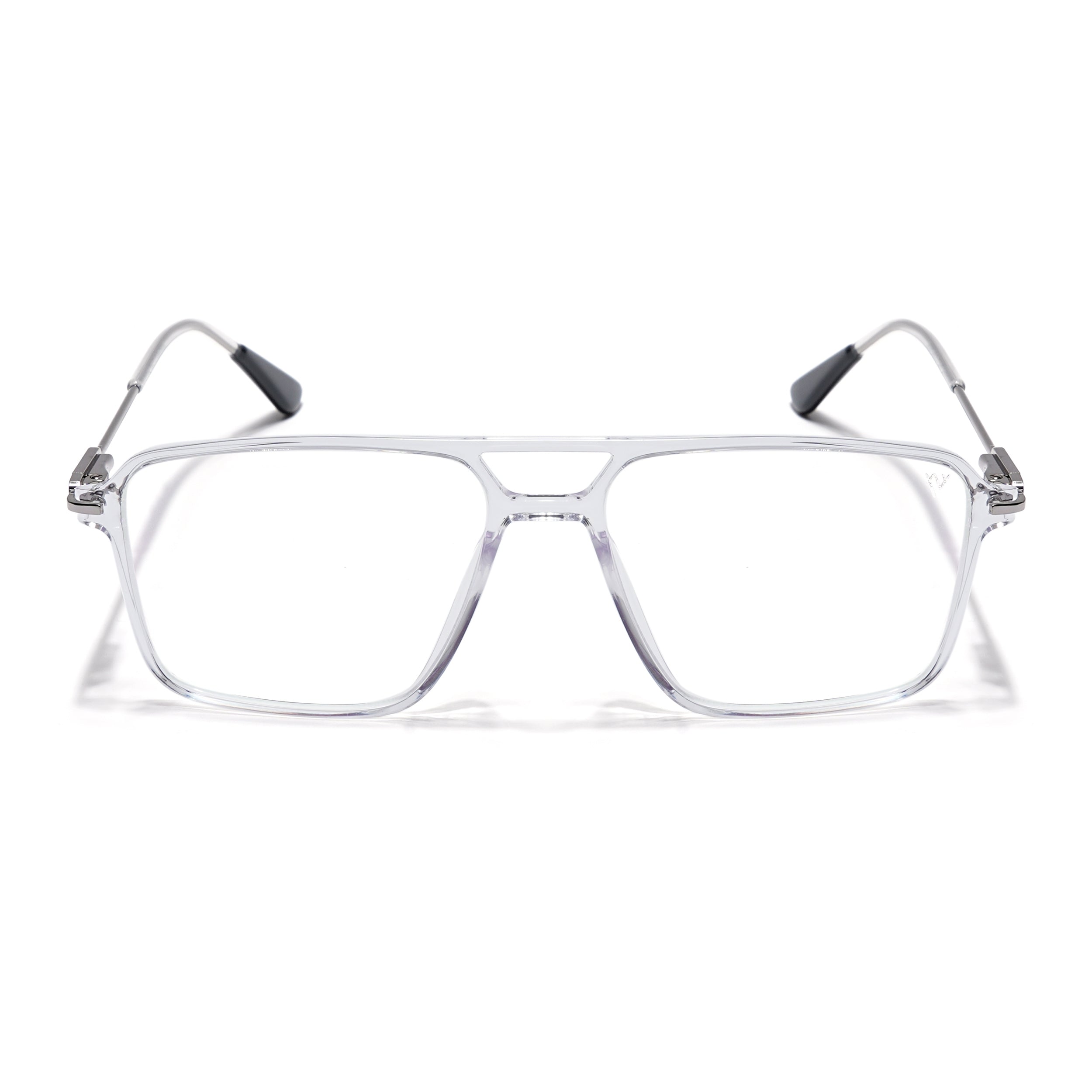 Voyage Zentrix Transparent Wayfarer Metal Eyeglasses for Men & Women (2020SLMG6355-C4)