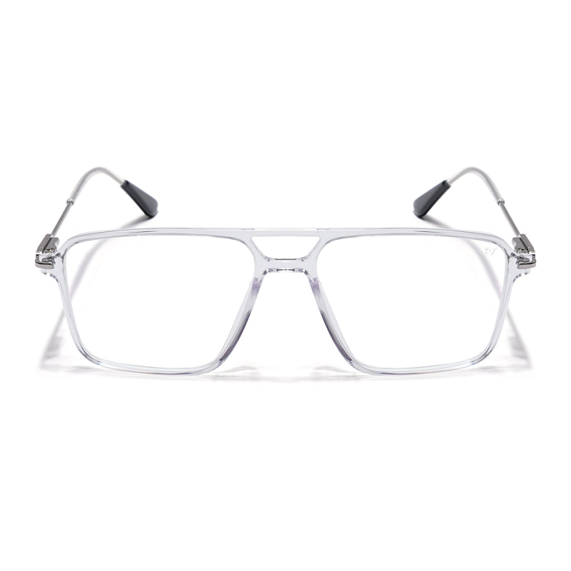Voyage Zentrix Transparent Wayfarer Metal Eyeglasses for Men & Women (2020SLMG6355-C4)