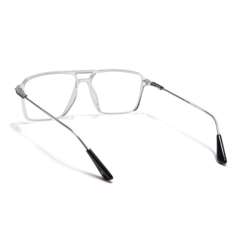 Voyage Zentrix Transparent Wayfarer Metal Eyeglasses for Men & Women (2020SLMG6355-C4)