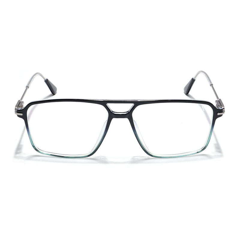 Voyage Zentrix Black & Light Blue Wayfarer Metal Eyeglasses for Men & Women (2020SLMG6358-C7)