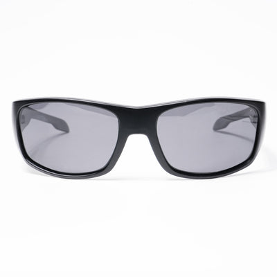 Eyejack Wrap Around Polarized Sunglasses for Men & Women (Black Lens | Matt Black Frame - 20212PCL538-C1)