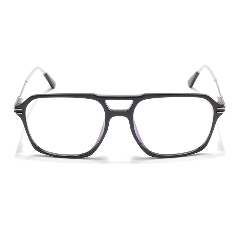 Voyage Zentrix Matt Black Square Metal Eyeglasses for Men & Women (2021SLMG6434-C1)