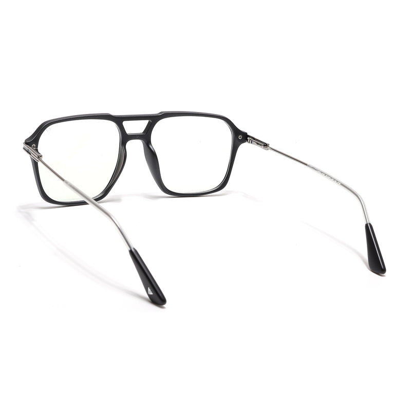 Voyage Zentrix Matt Black Square Metal Eyeglasses for Men & Women (2021SLMG6434-C1)