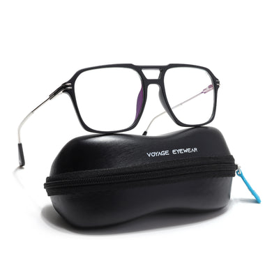 Voyage Zentrix Matt Black Square Metal Eyeglasses for Men & Women (2021SLMG6434-C1)