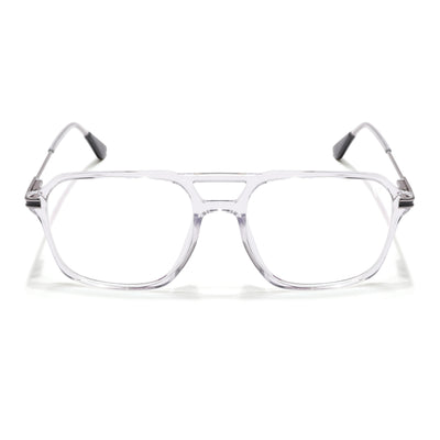 Voyage Zentrix Transparent Square Metal Eyeglasses for Men & Women (2021SLMG6436-C3)