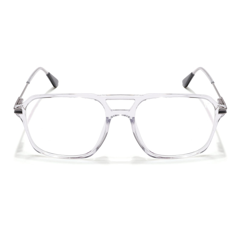 Voyage Zentrix Transparent Square Metal Eyeglasses for Men & Women (2021SLMG6436-C3)