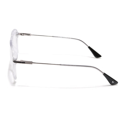 Voyage Zentrix Transparent Square Metal Eyeglasses for Men & Women (2021SLMG6436-C3)