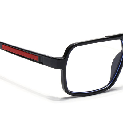 Voyage Maverick Shine Black Wayfarer Eyeglasses for Men & Women (20228MG5237-C1)