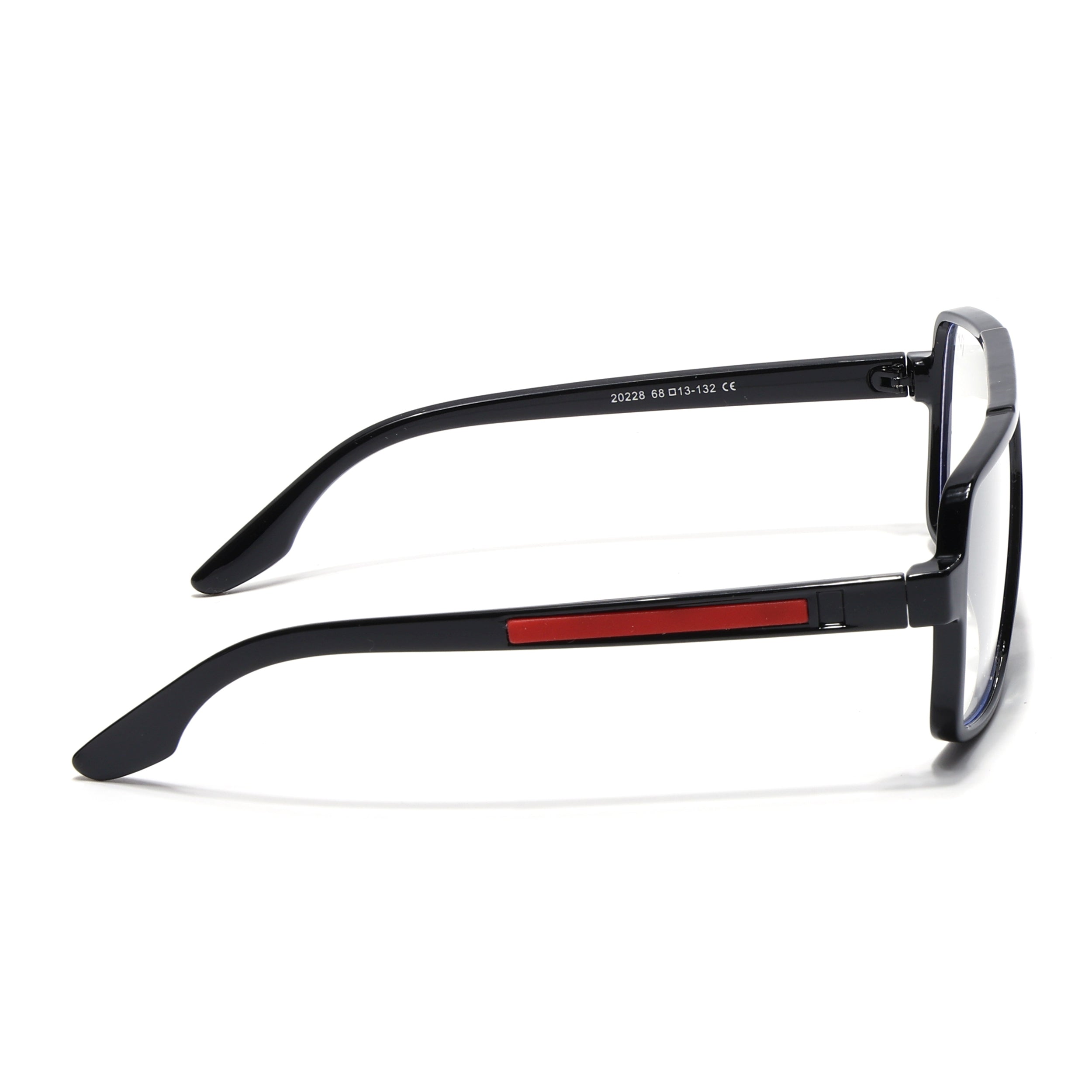 Voyage Maverick Shine Black Wayfarer Eyeglasses for Men & Women (20228MG5237-C1)