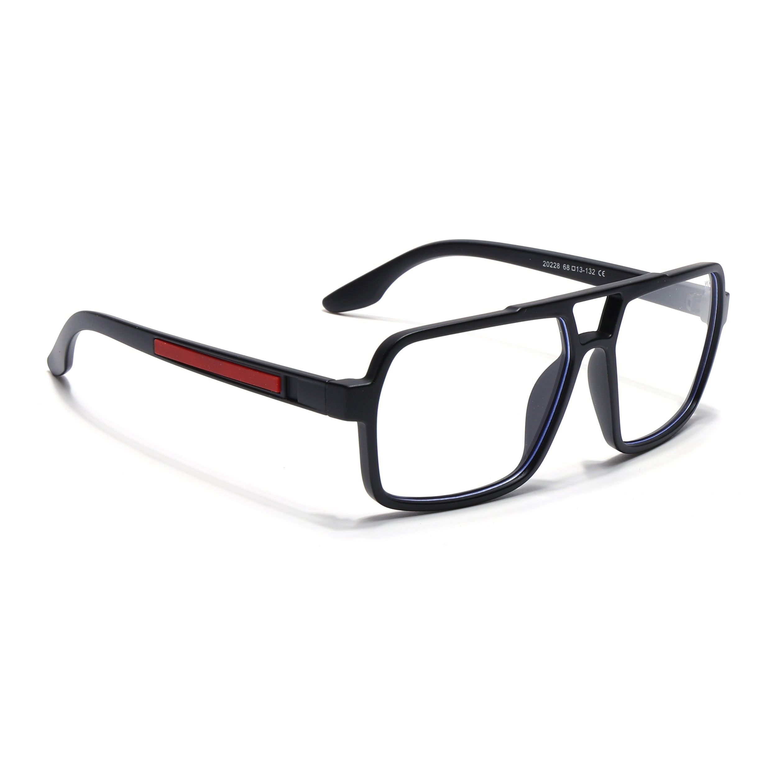 Voyage Maverick Matt Black Wayfarer Eyeglasses for Men & Women (20228MG5238-C2)