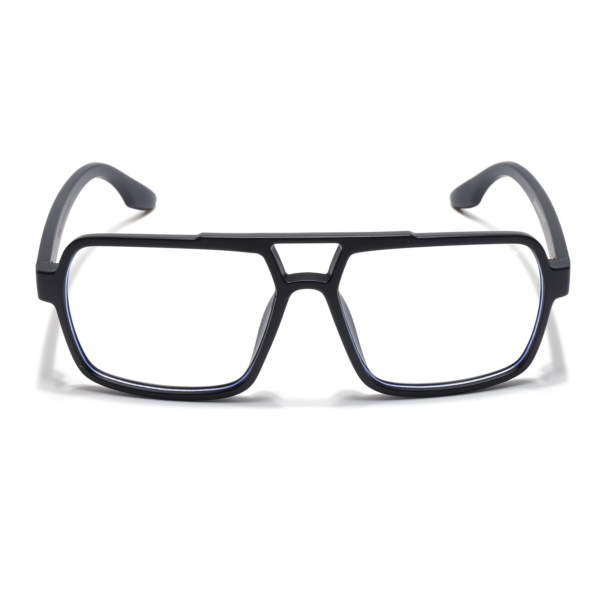 Voyage Maverick Matt Black Wayfarer Eyeglasses for Men & Women (20228MG5238-C2)